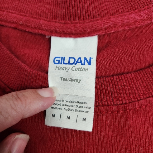 Gilden Aabama Roll Tide red tee shirt mens medium 100% cotton - Picture 5 of 8